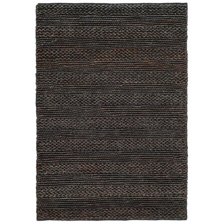 Safavieh 3 X 5 Ft. Natural Fiber Hand Woven Small Rectangle Area Rug, Charcoal NF212C-3